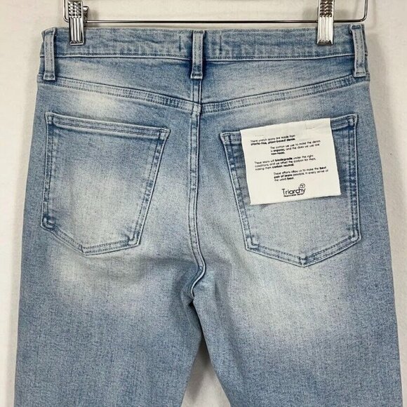 Triarchy Skinny Jeans Distressed Painter Art Grunge School Bold Party NWT 28 - Picture 6 of 7